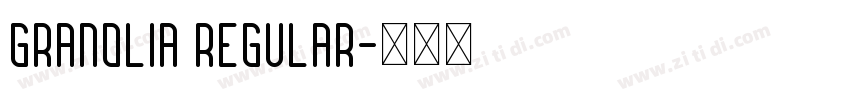 granolia Regular字体转换